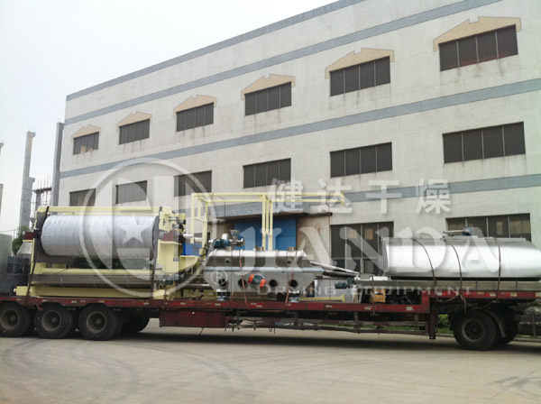 美國雙滾筒刮板干燥機干燥工程